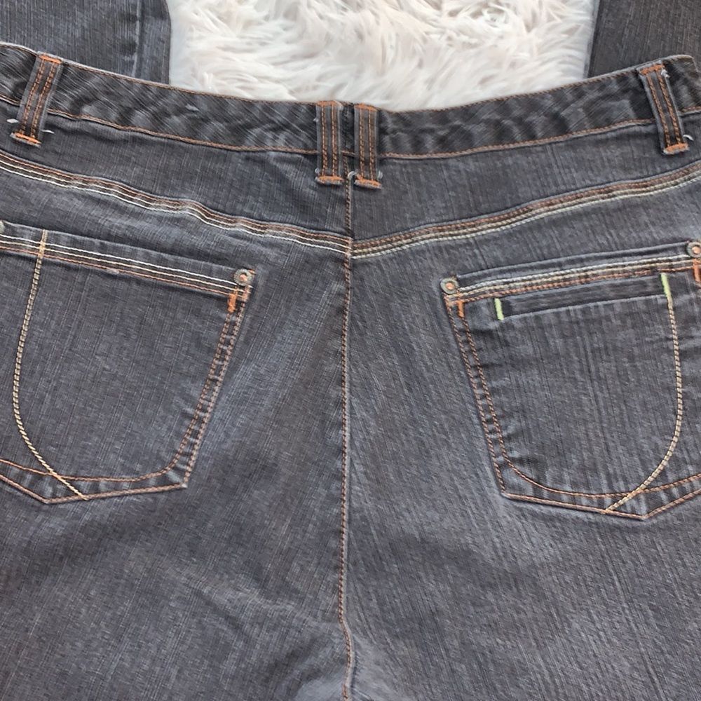 French Cuff Gray Jeans - Picture 5 of 11